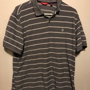 Izod Short Sleeve Gray Polo Men’s Large